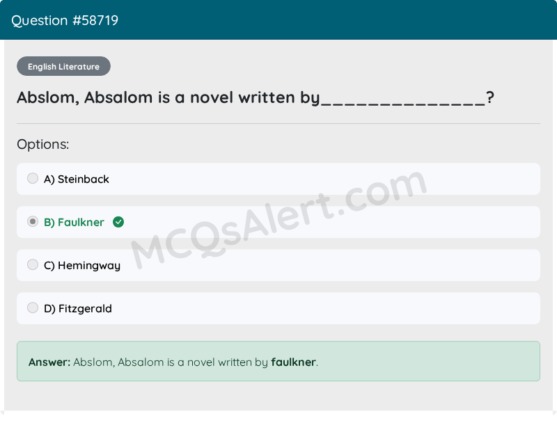Question Screenshot