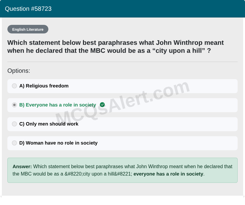Question Screenshot