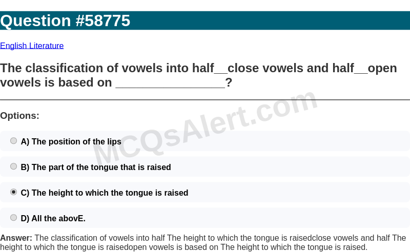 Question Screenshot