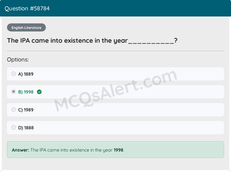 Question Screenshot