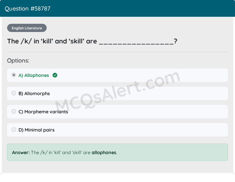 Question Screenshot