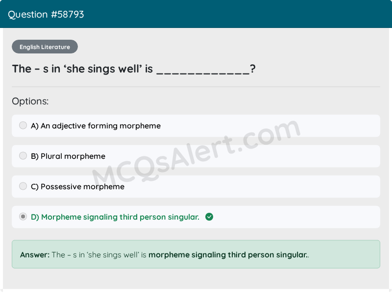 Question Screenshot