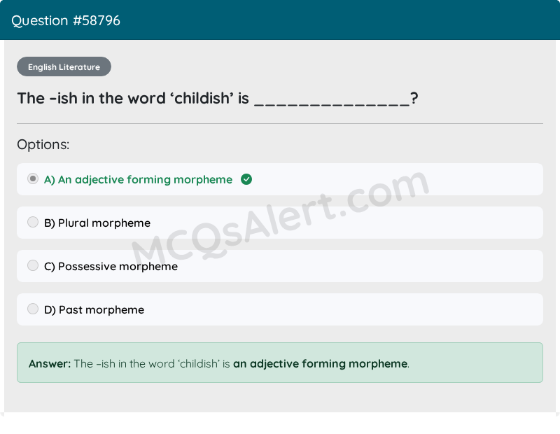 Question Screenshot