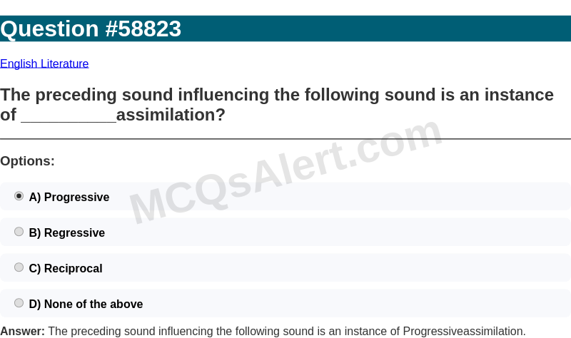 Question Screenshot