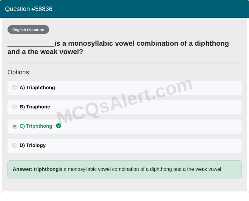 Question Screenshot