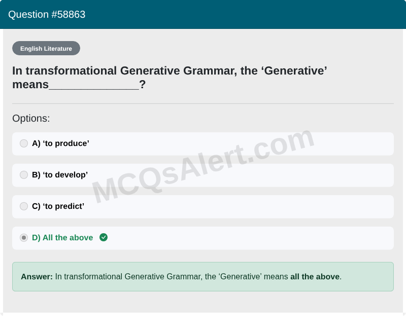 Question Screenshot