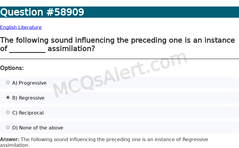 Question Screenshot