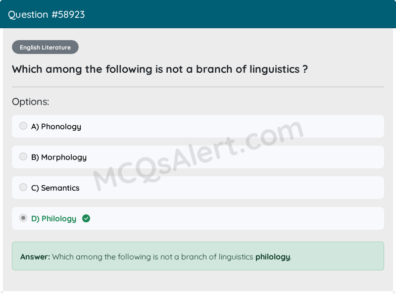 Question Screenshot