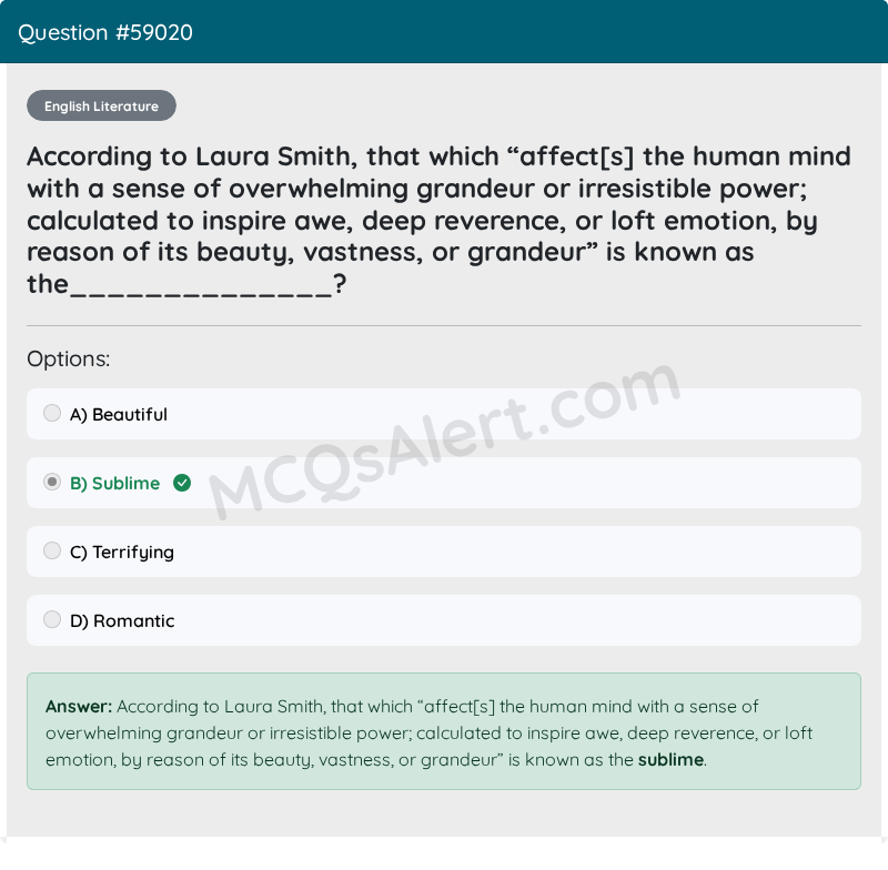 Question Screenshot