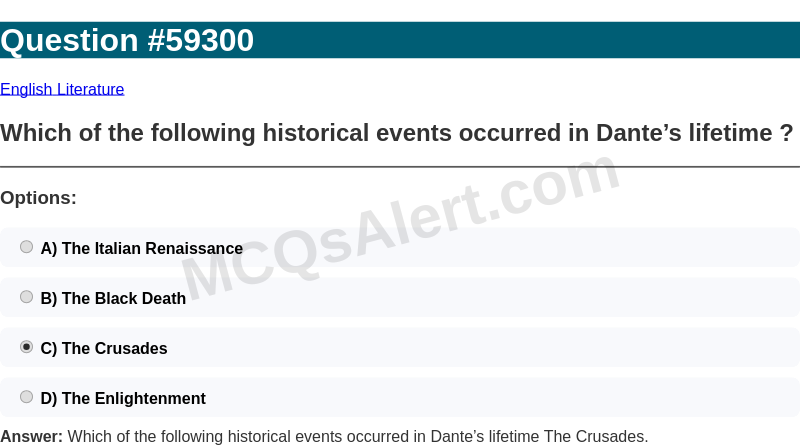 Question Screenshot