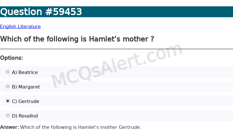 Question Screenshot