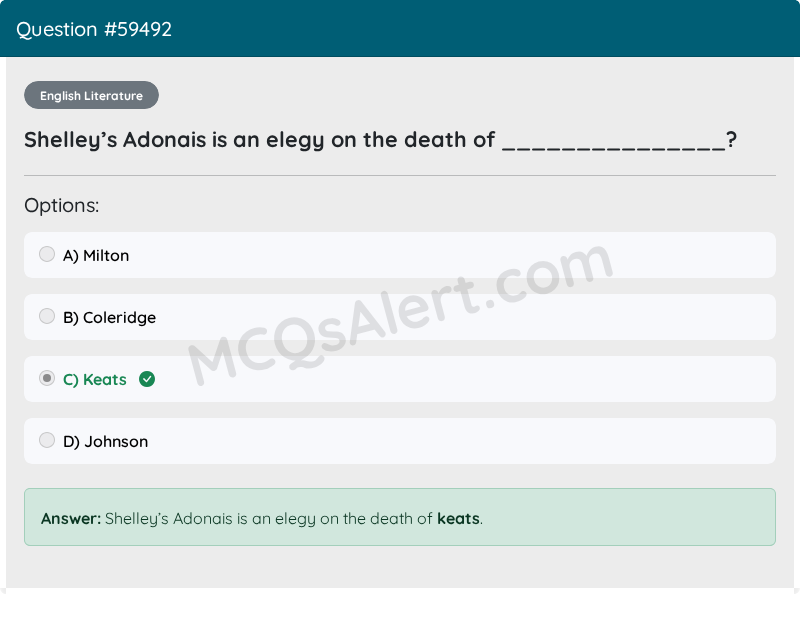 Question Screenshot