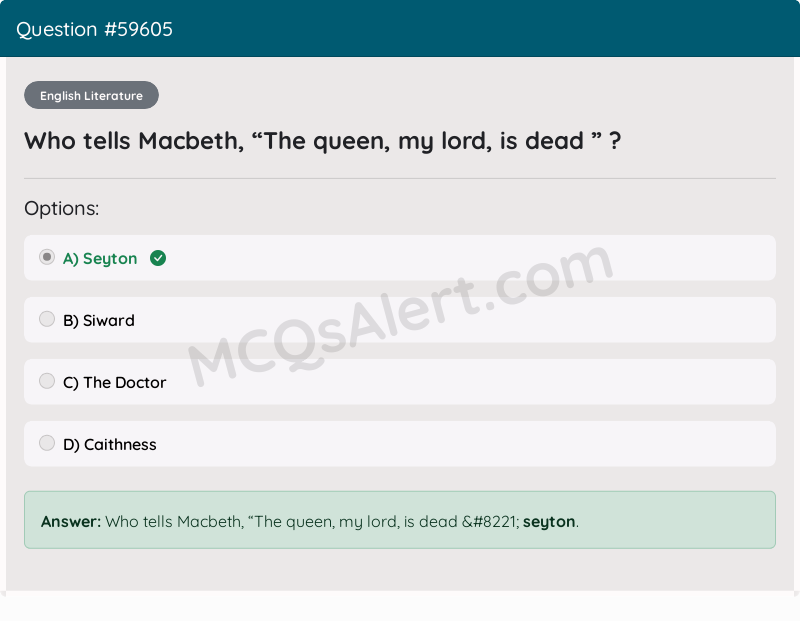 Question Screenshot