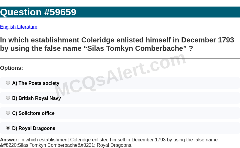 Question Screenshot