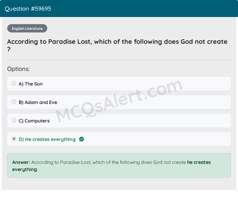 Question Screenshot