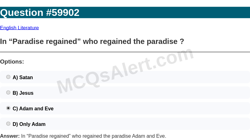 Question Screenshot