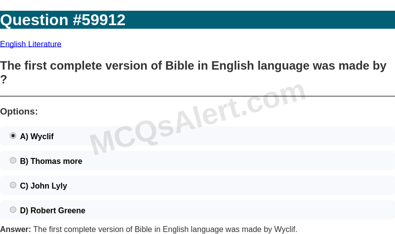 Question Screenshot