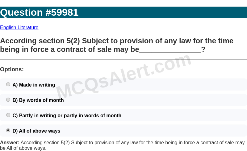 Question Screenshot