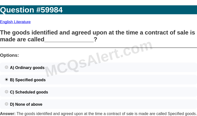 Question Screenshot