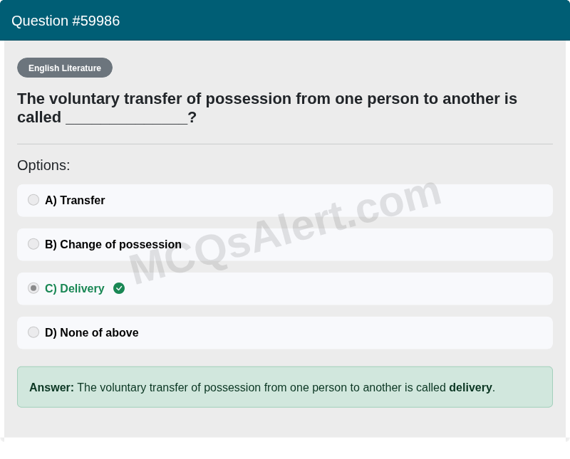 Question Screenshot