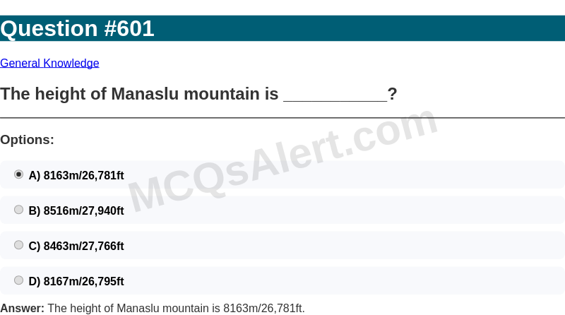 Question Screenshot