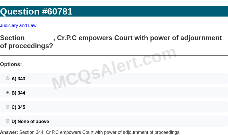 Question Screenshot