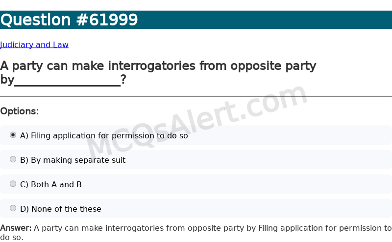 Question Screenshot