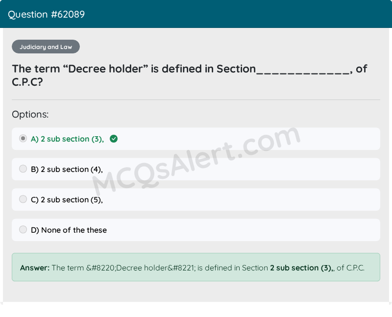 Question Screenshot