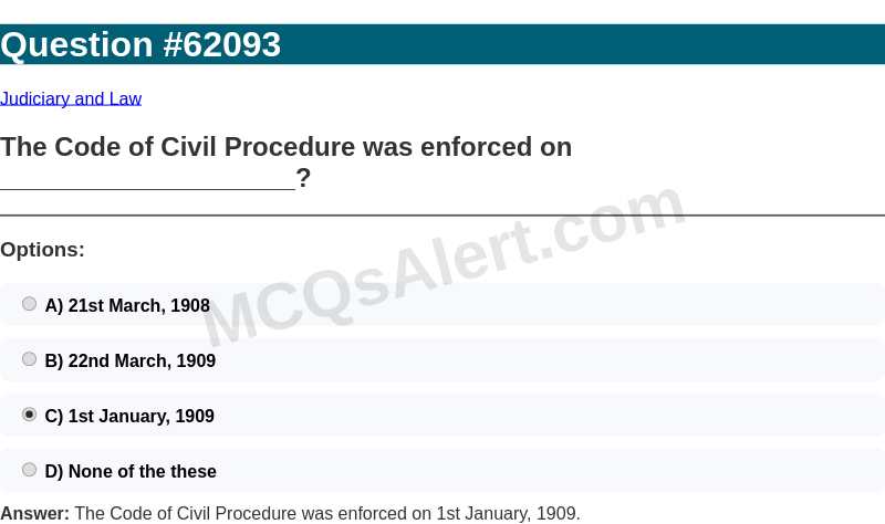 Question Screenshot