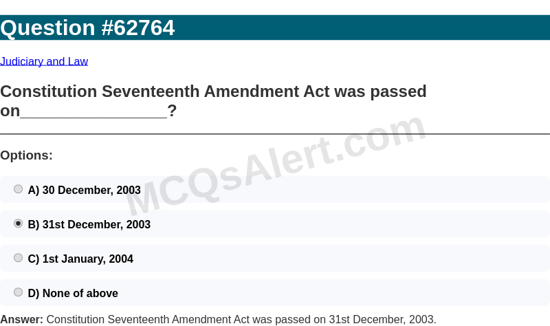 Question Screenshot