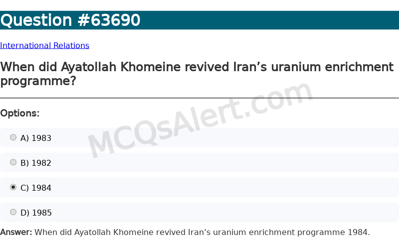 Question Screenshot