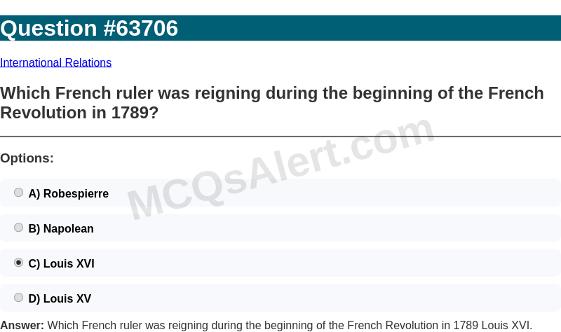 Question Screenshot