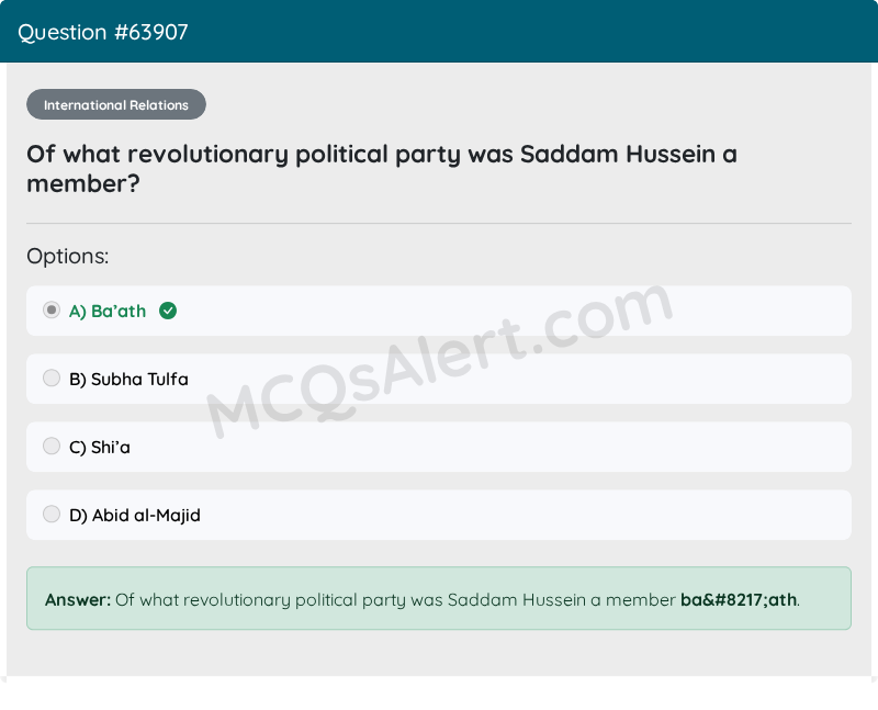 Question Screenshot