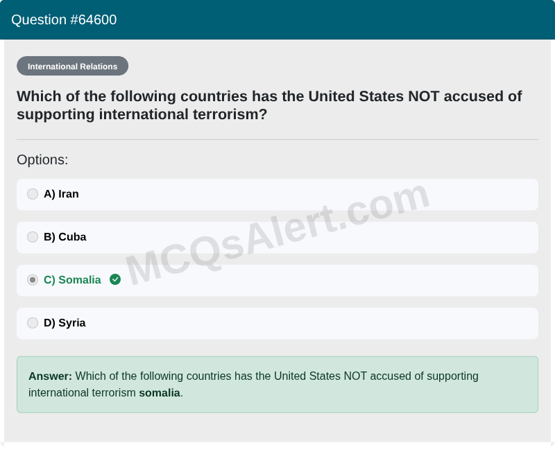 Question Screenshot