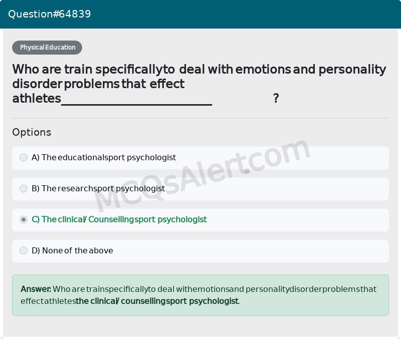 Question Screenshot