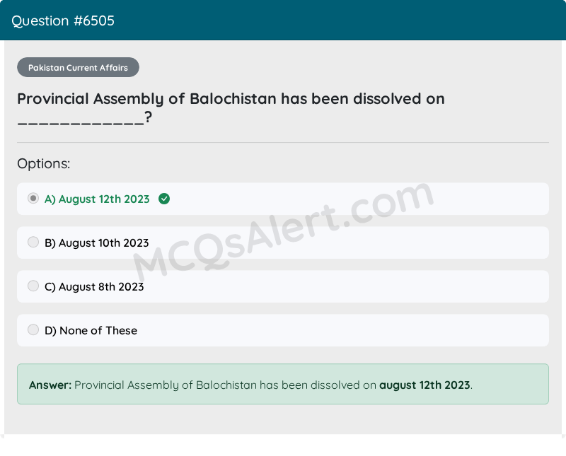 Question Screenshot