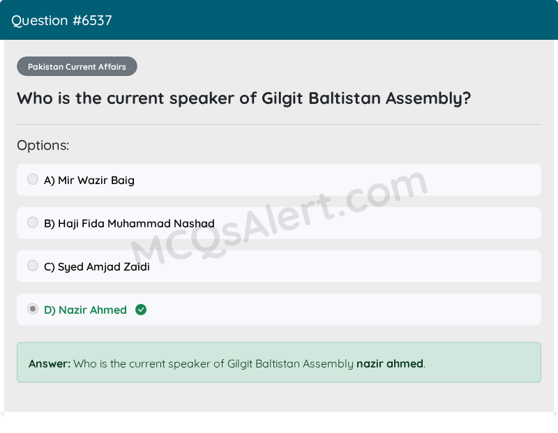 Question Screenshot