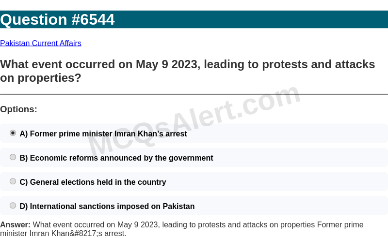Question Screenshot