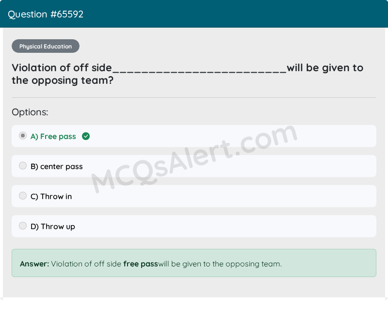 Question Screenshot