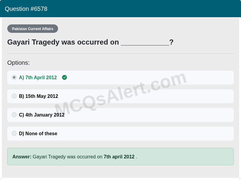 Question Screenshot