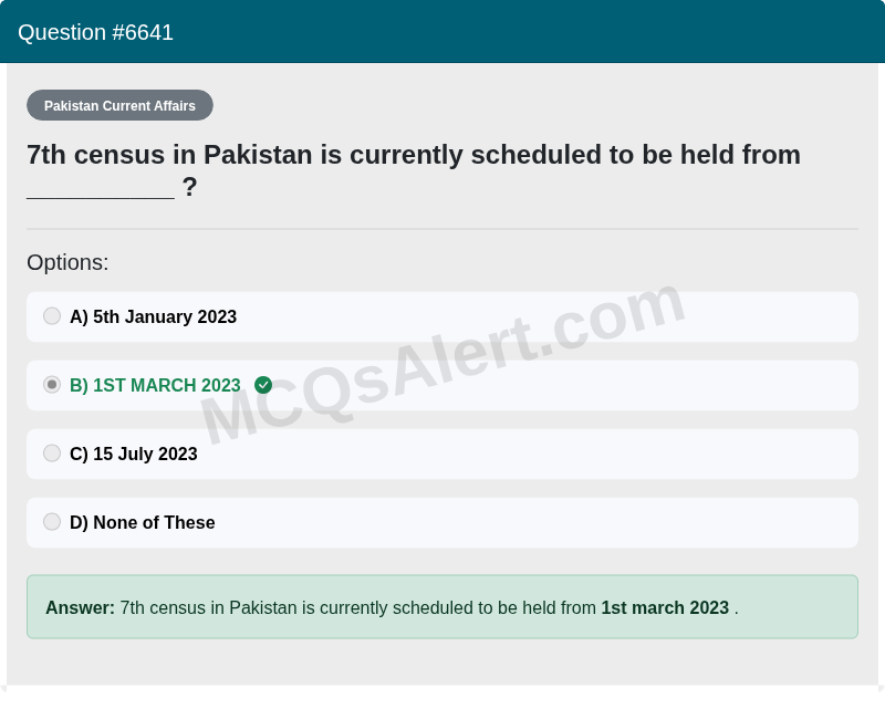 Question Screenshot