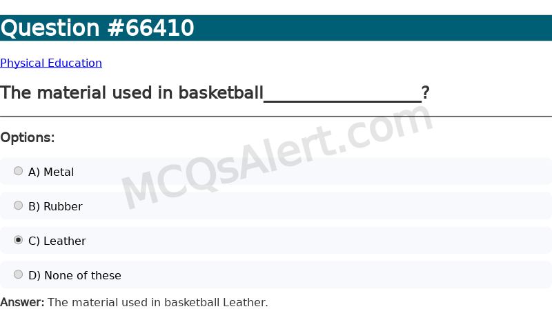 Question Screenshot