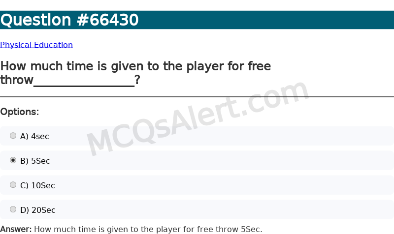 Question Screenshot