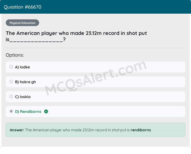 Question Screenshot