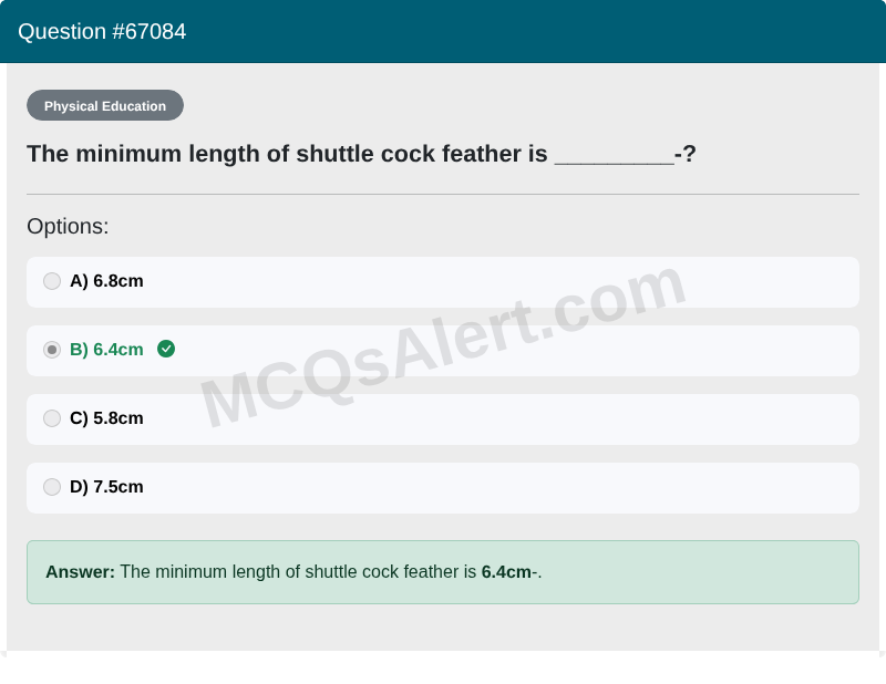 Question Screenshot