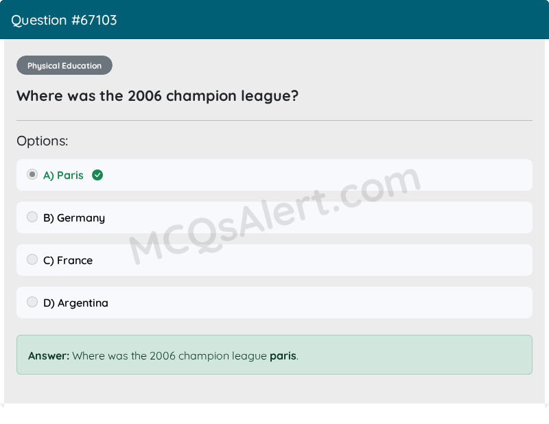 Question Screenshot