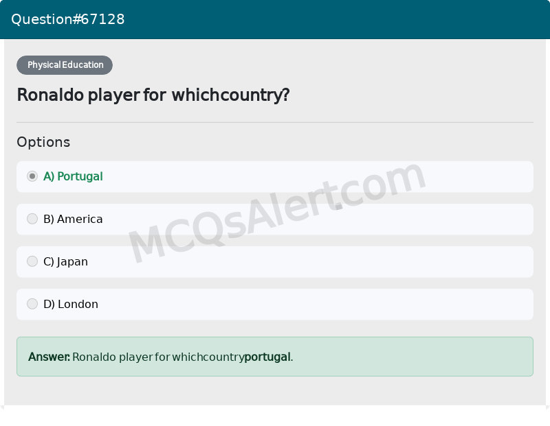 Question Screenshot