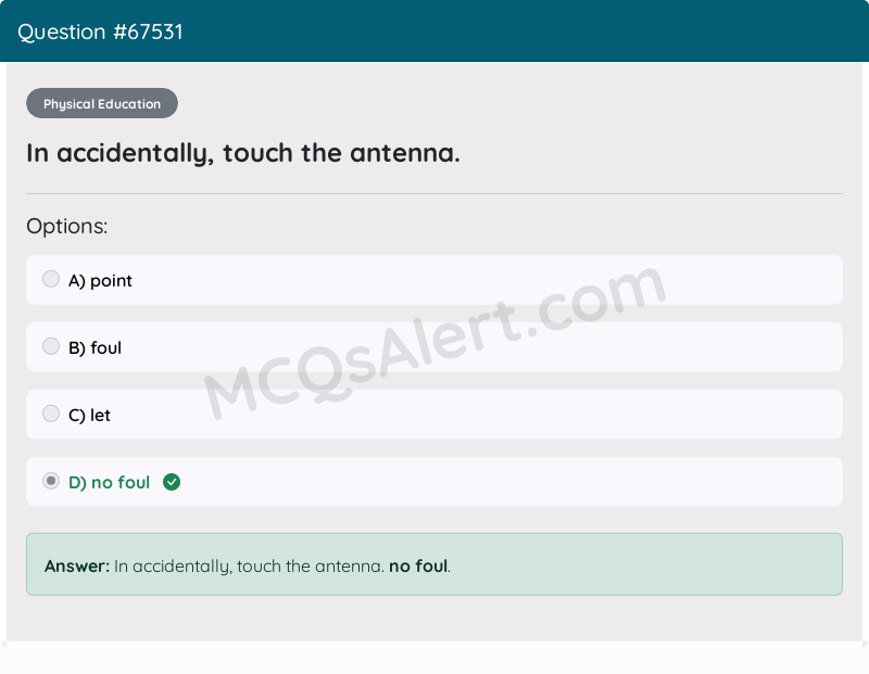 Question Screenshot