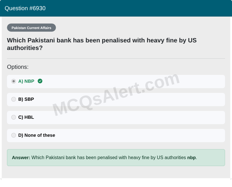 Question Screenshot