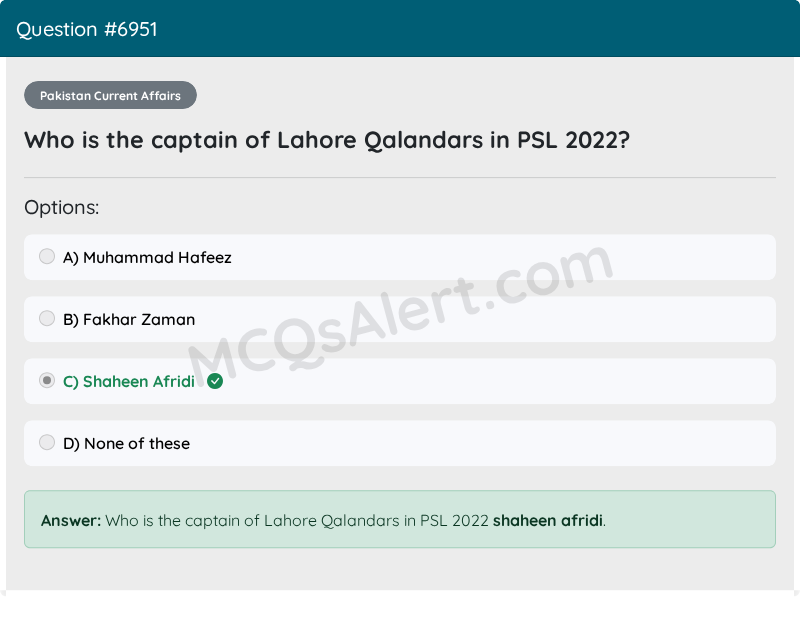 Question Screenshot